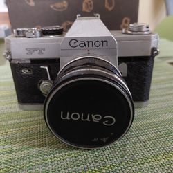 Canon FT QL w/ Fl 50mm f1.8 Lens. Made in JAPAN