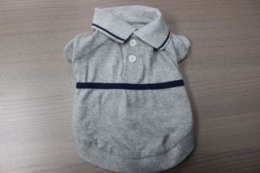 Gray Polo Shirt for dogs
