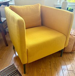 IKEA EKERÖ Yellow Accent Chair – Modern Lounge Chair - $60 OBO