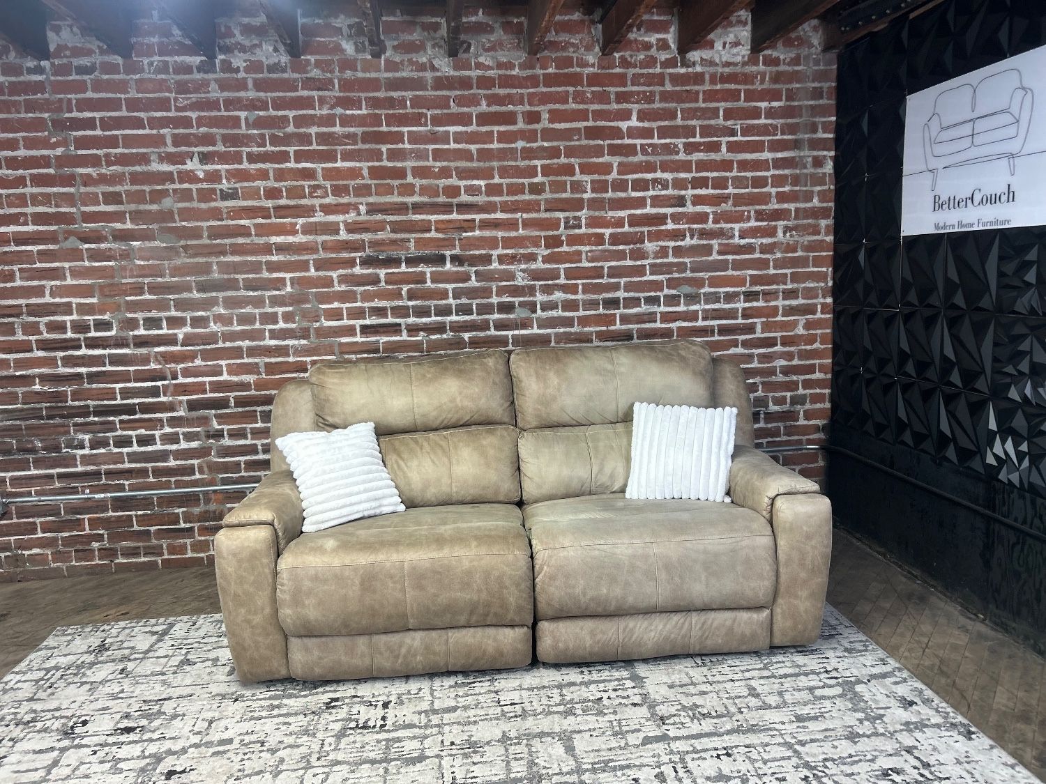 Delivery Available light brown recliner sofa couch