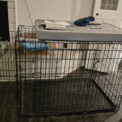 Dog Indoor Crate. Large Size Double Door