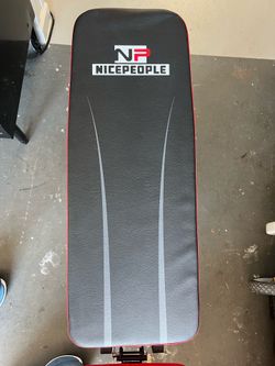Workout Bench with Weights $50