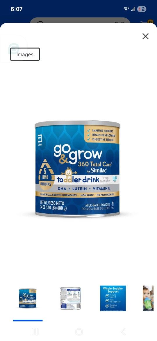 Go And Grow Toddler Formula