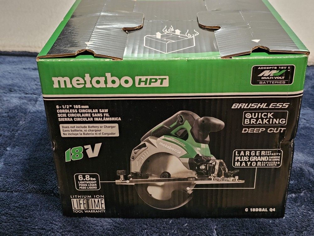 Metabo HPT 18V Cordless 6-1/2 in. Circular Saw 