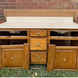 Double Sink Bathroom Vanity + Mirror — Weather-Adjusted Price