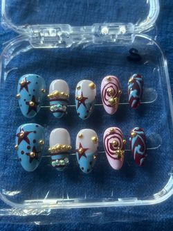 Mini Almond Handmade Press Ons