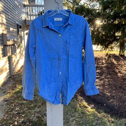 Madewell Denim Button-Up Shirt in Nielsen Wash