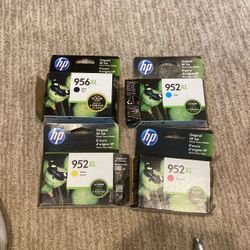 HP GENUINE, XP,NEW 956b,952c,952y,952m