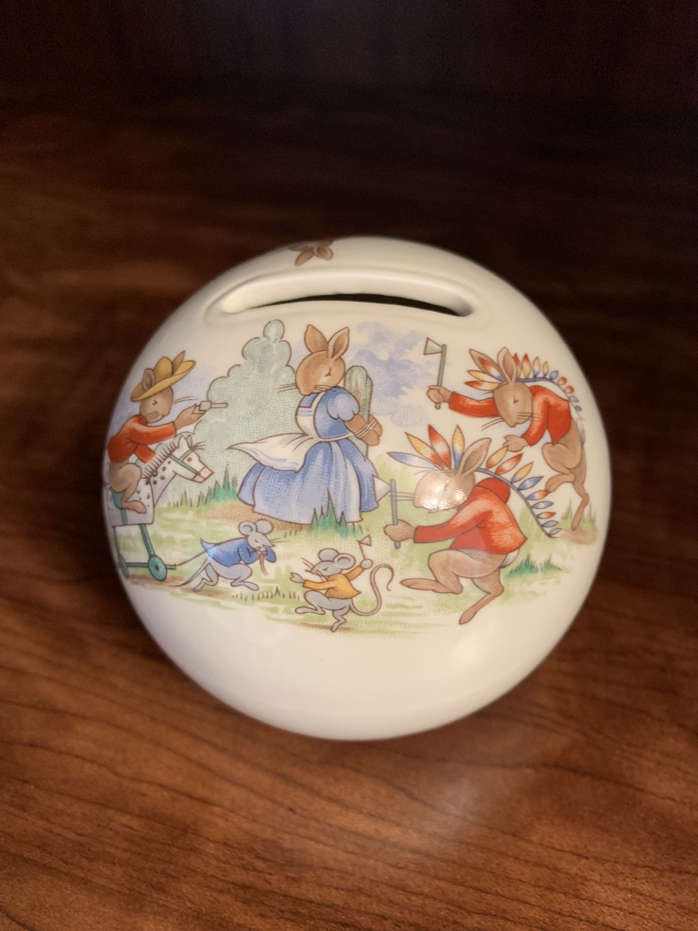 Bunnykins Money Ball By Royal Doulton