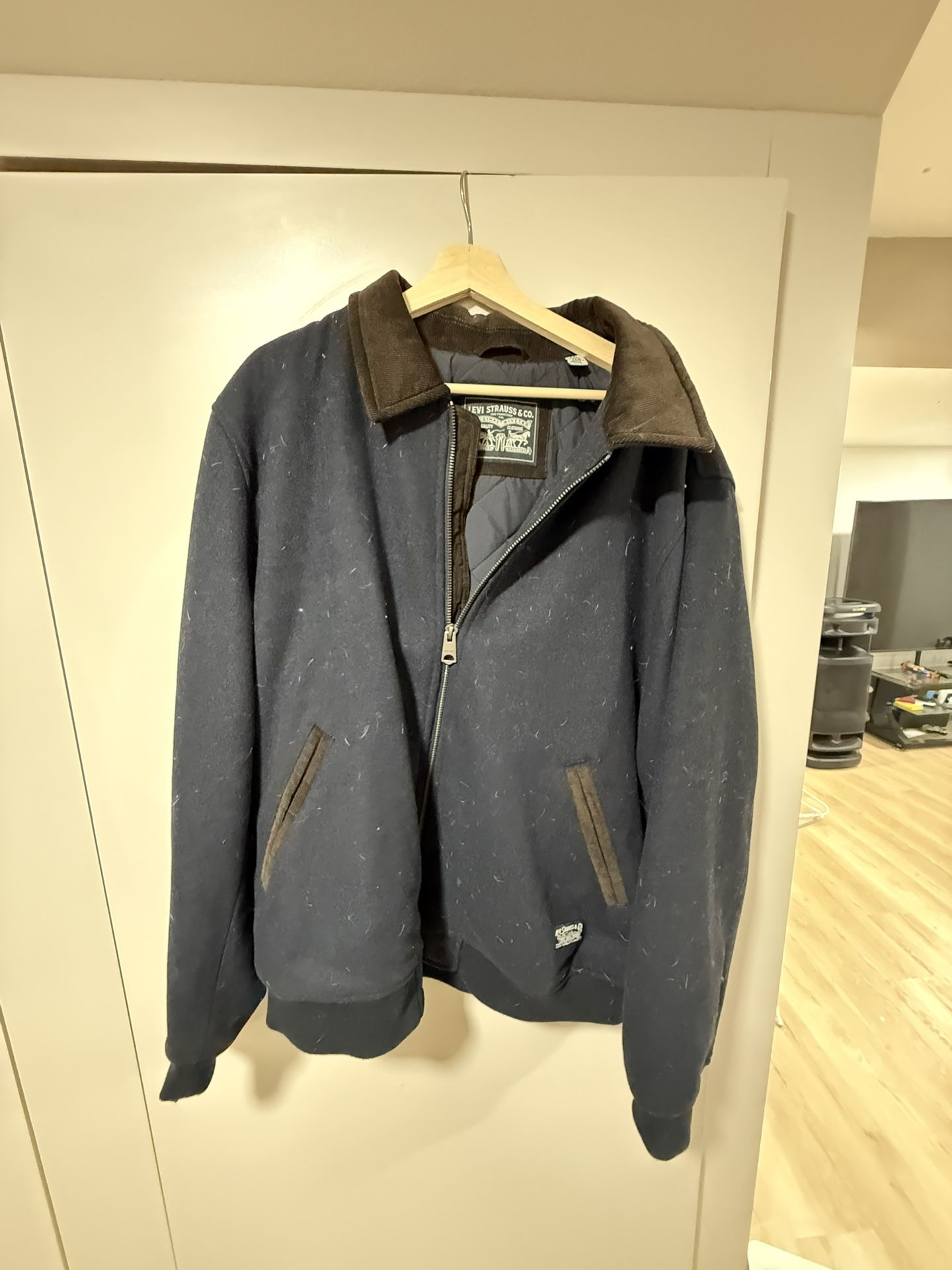 Levi Blue Wool Jacket XXL