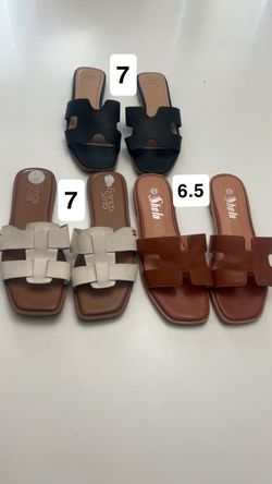 Sandalias $5.00 par medidas en la foto
