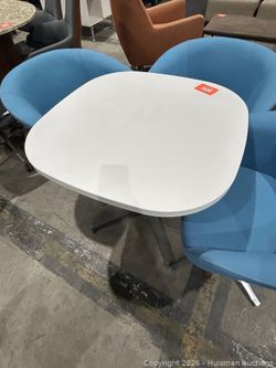 Rounded Table with (4) Matching Chairs
