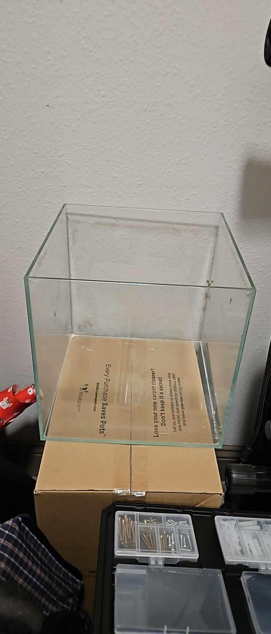 8 Gallon Rimless Fish Tank Cube