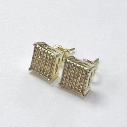 Silver .925 diamond earrings 