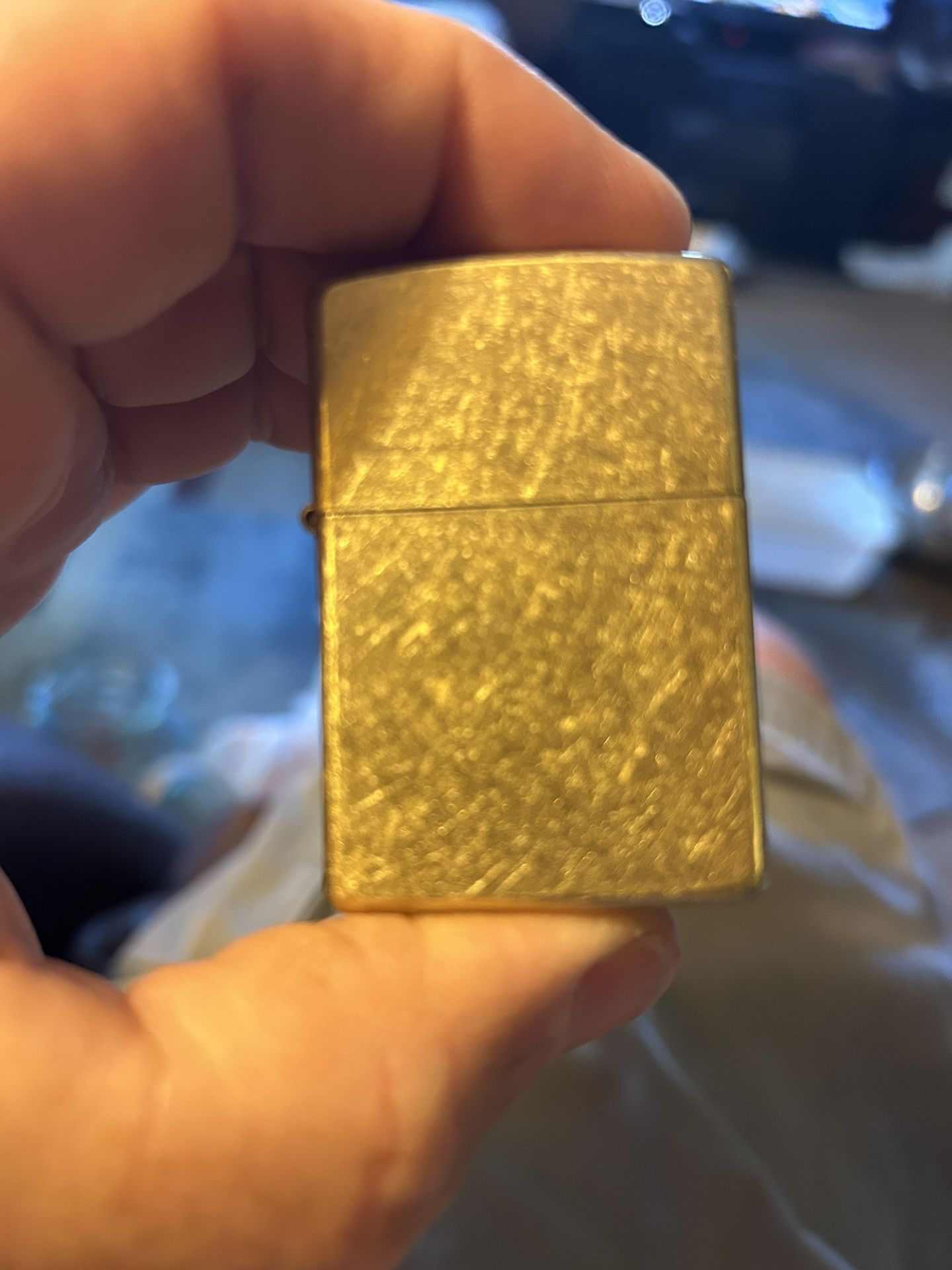 zippo gold metallic lighter