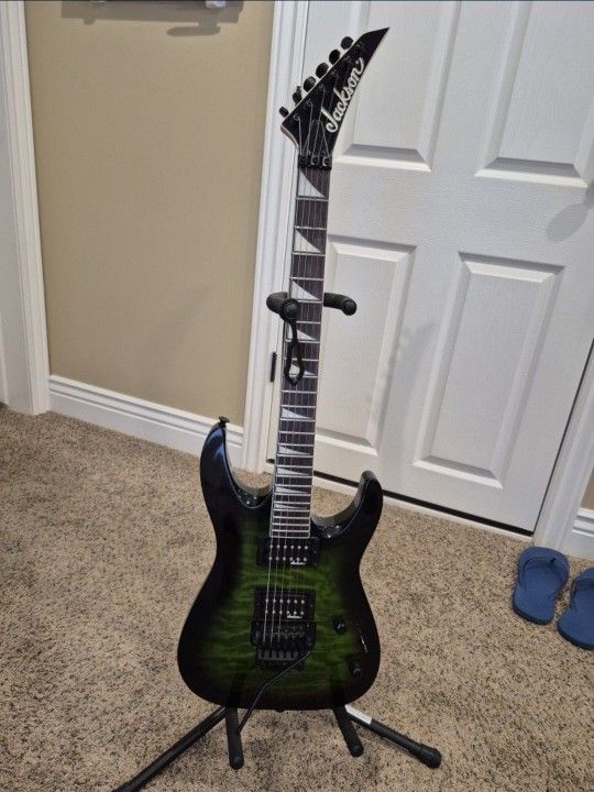 Green/Black Electric Guitar
