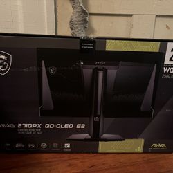 MSI QD-OLED 27” inch 240 Hz 2560x1440 Flat Gaming Monitor NIB New In Box Sealed