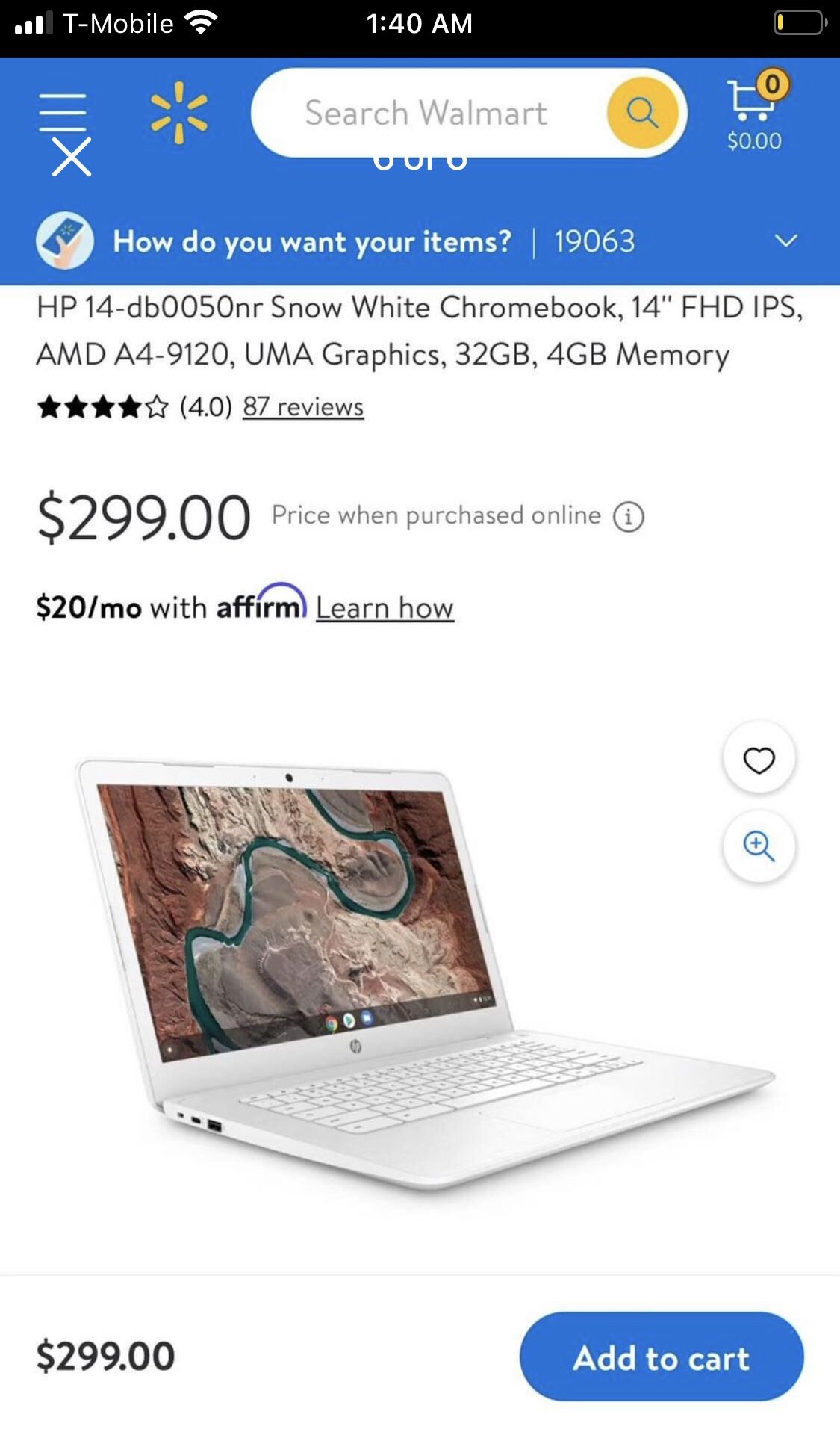 HP Chromebook 14, WHITE