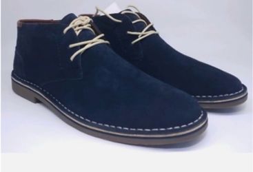 Kenneth Cole Reaction Desert Sun Sz  8.5 Navy - Casual Dress Chukkas Shoes |