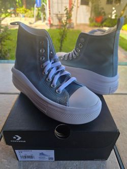 Converse Chuck Taylor All Star Move Platform Purple White Size 3.5 New $40