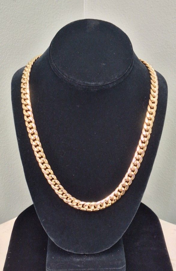 22" CUBAN CHAIN 14K YG / 56.8G