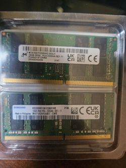 32GB DDR4 3200MHZ SODIMM LAPTOP MEMORY RAM KIT (16GB X2)