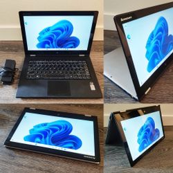 Lenovo Yoga 2 14" 3K Touchscreen 2in1 Laptop - Intel Core i7 3.0ghz, 8gb Ram, NEW 256gb SSD, Windows 11, Backlit Keys, Light Gaming HD GPU