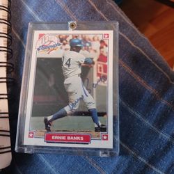 Ernie Banks Autographed  Card