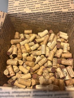 Corks assorted lot estimated over 300 corks approximately 3.5 lbs