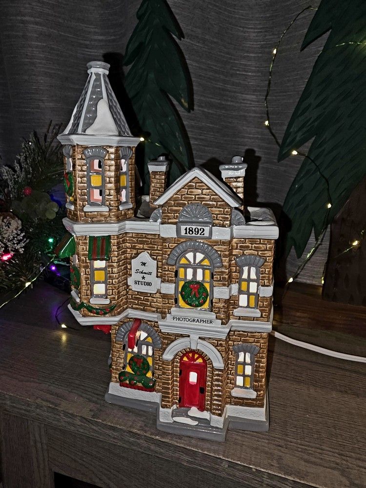 Brand New Dept 56 THE ORIGINAL SNOW VILLAGE "Jack's Corner Barbershop " Retired In 1994 BNIB NEVER USED