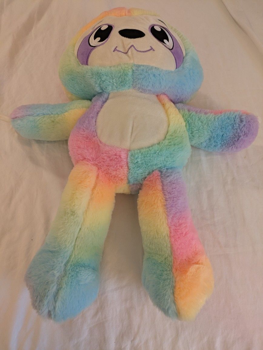 Fiesta Rainbow Sherbert Sloth Plush Toy 20"