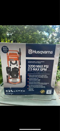 New Husqvarna Pressure Washer 3200 PSI 2.5 GPM