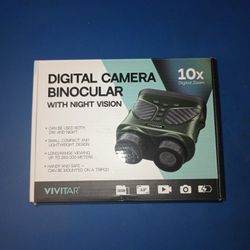 VIVITAR --Digital Camera Binoculars With Night Vision 10 Times Digital Zoom