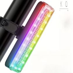 RGB Flashing Multi Pattern Rechargeable Bike E-bike Scooter Light