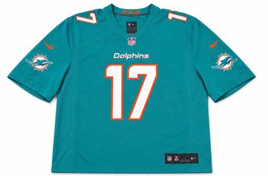 Miami Dolphins Jaylen Waddle Alternate Aqua Game player Jersey