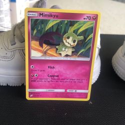 Mimikyu Fairy Pokémon Card