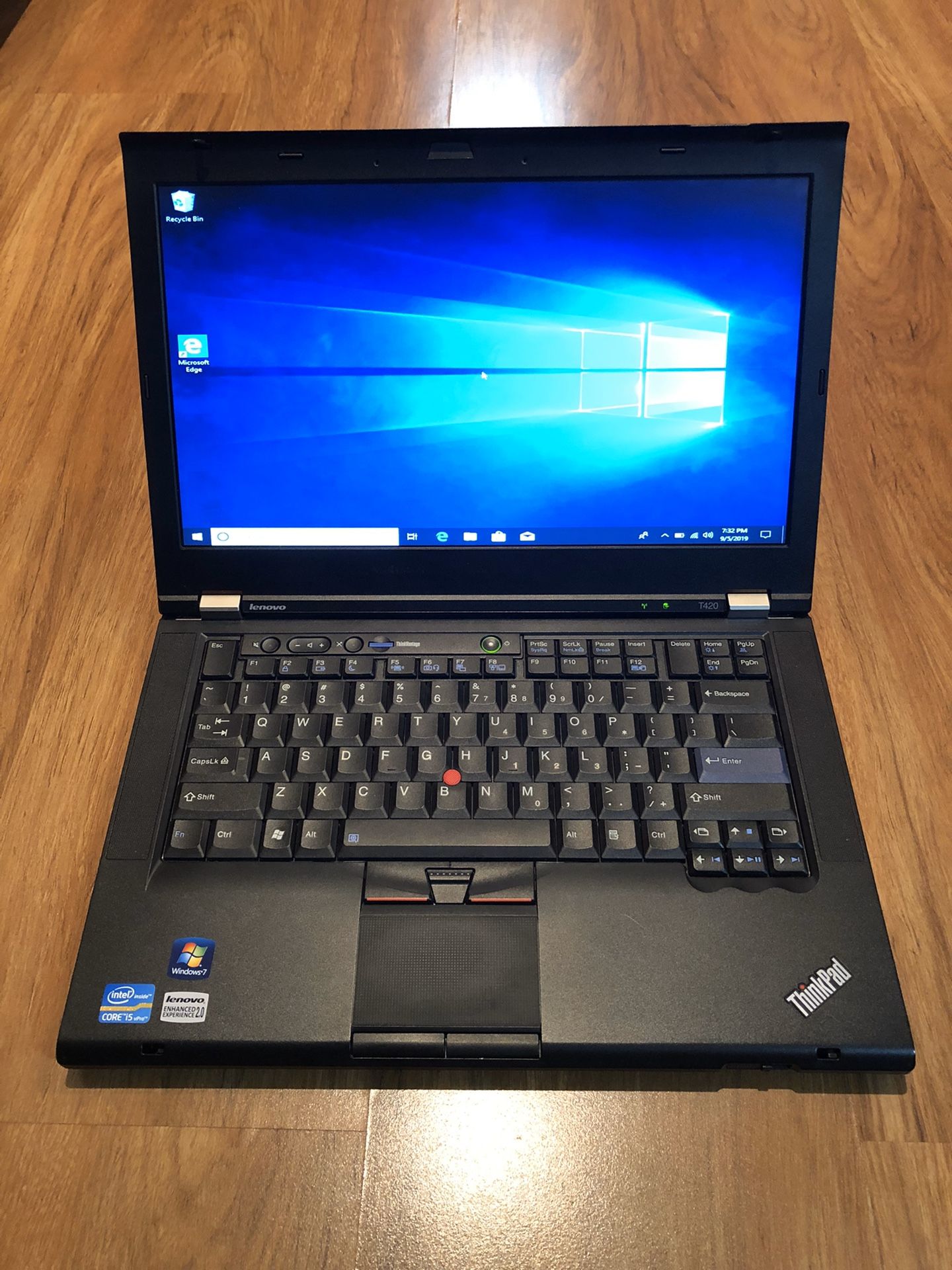 Lenovo ThinkPad T420 core i5-2nd gen NVIDIA NVS Graphics 4GB Ram 250GB Hard Drive 15 inch Windows 10 Pro Laptop with charger in Excellent Working con