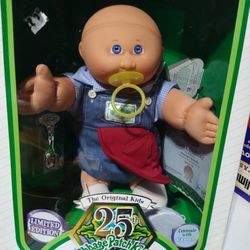 "MARCH 5th DOB' 25th Anniversary Cabbage Patch Kids Boy NIB