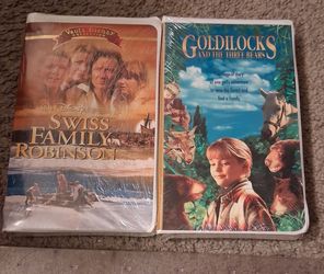 Swiss Family Robinson & Goldilocks VHS Lot