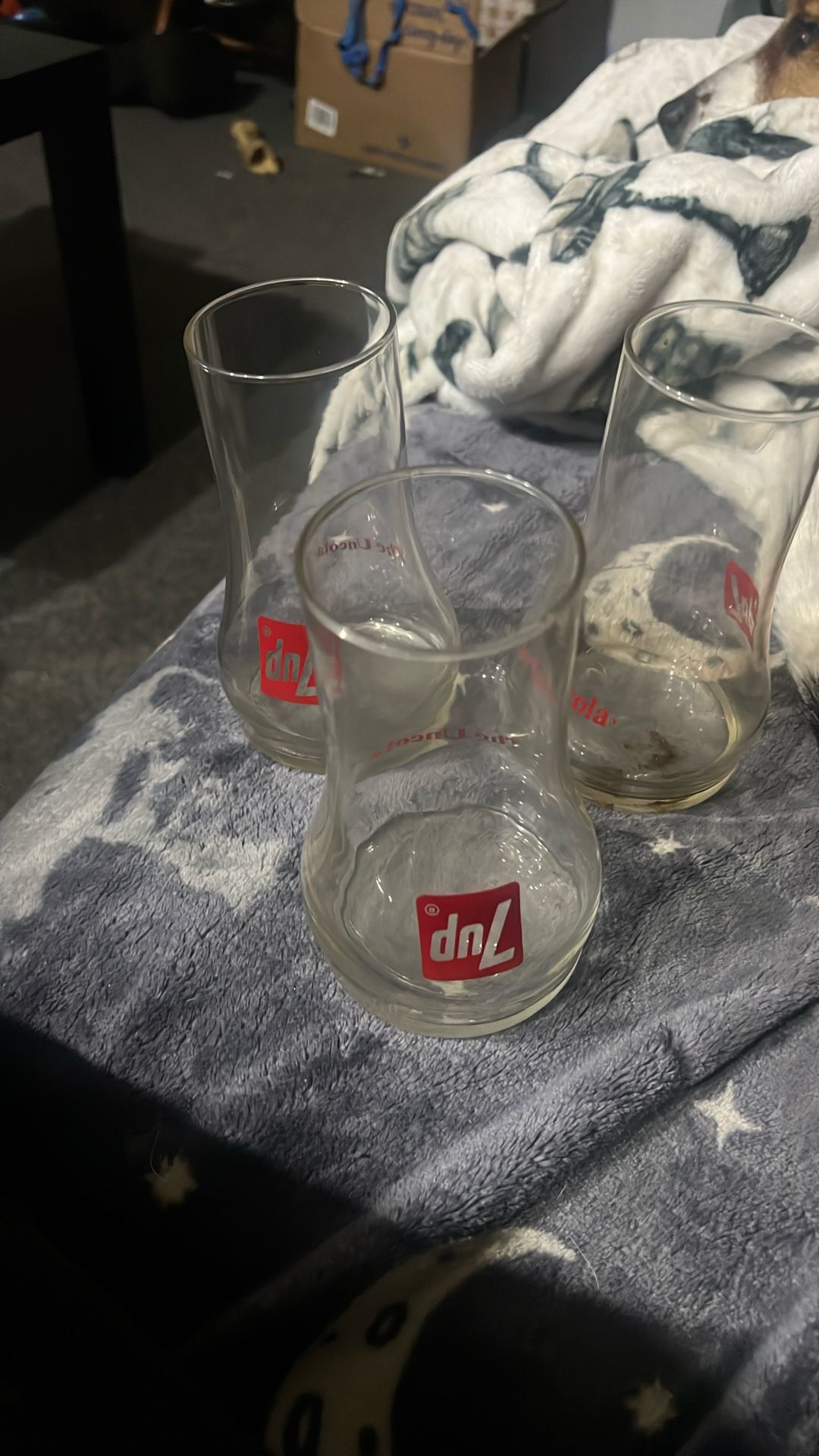 Vintage 1970s Uncola 7up Glasses