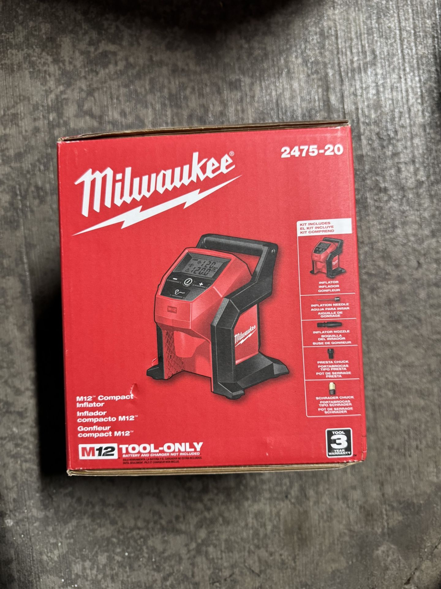 Compact Inflator Milwaukee M12 (firm price)