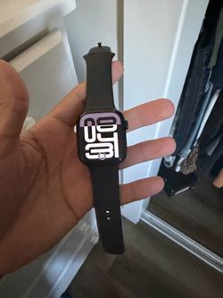 Apple Watch with Black Sport Band series 10 42mm