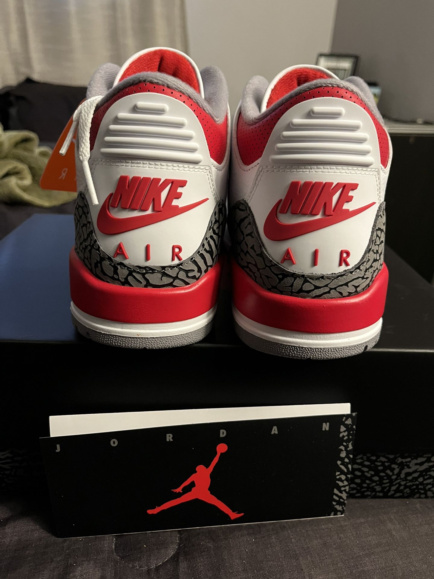 Fire Red 3s 