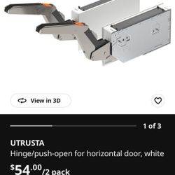 Utrusta push up hinge for horizontal door