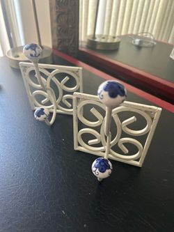 Metal wall hooks