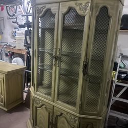  Cabinet  With Matching Buffet Server Cabinet