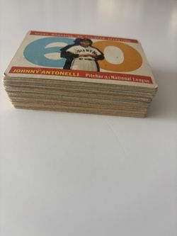 1960 Topps baseball card partial set of 50 different cards