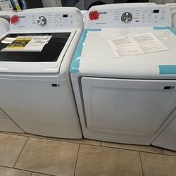 Samsung top load washer and gas dryer