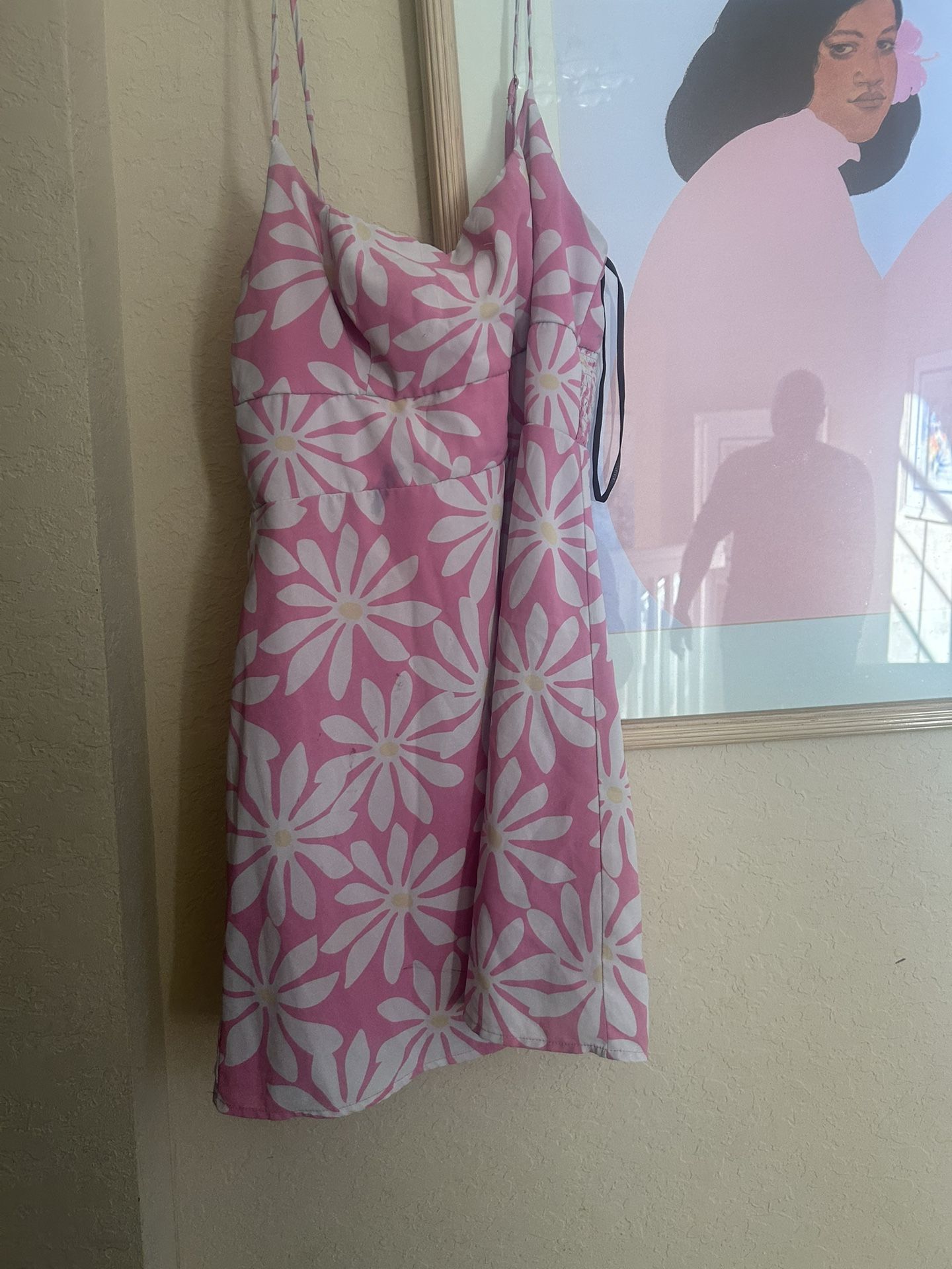 Pink Flowers Dress
