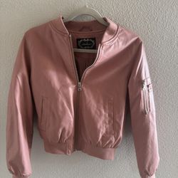 Pink Leather Jacket